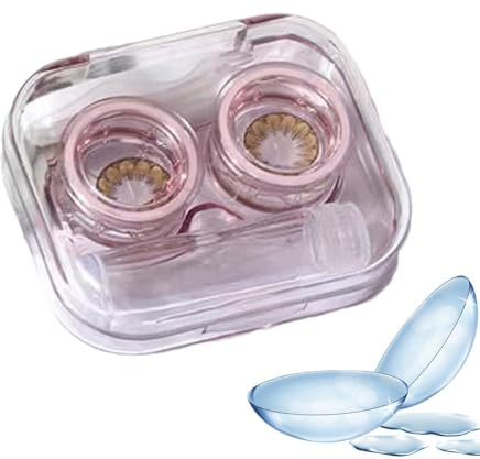 Kontaktlinsenbehälter-Reiseset, Kontaktlinsenbehälter Mit Pinzette, -Reise-Transparent-Kontaktkoffer-Set | Transparenter -Kontaktlinsen-Organizer Für Zuhause, Schlafsaal, Reisen, Geschäftsreise