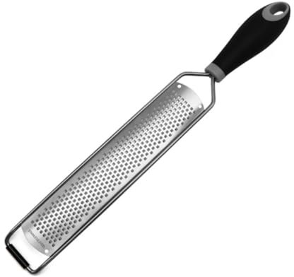 Amosfun Grattugia in Acciaio Inox Grattugia Per Grattugie Per Formaggio Raclette Multiuso Per Formaggio Portatile Per Frutta Grattuggia Silver