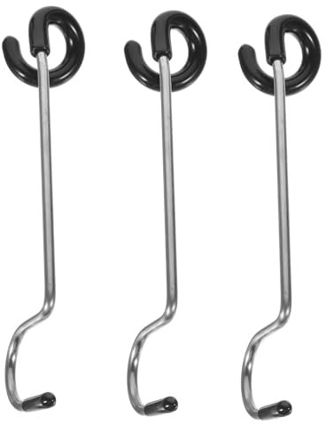 KITANDOVE 3piezas Ganchos De Luz De Camping De Inoxidable De Soporte Multifuncional para Lámparas Alimentadores De Aves y Decoraciones para Camping Senderismo y Reuniones Al Aire