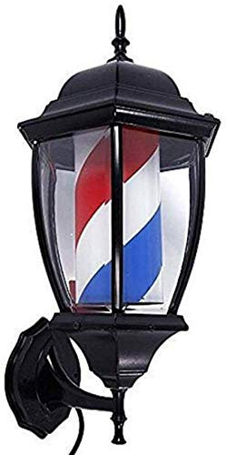 Luz Led Para Poste De Barbero, Estilo Clásico Al Aire Libre, Letrero De Poste De Barbero, Letrero De Salón Giratorio Iluminador, Rayas Rojas, Blancas Y Azules, Resistente Al Agua, Ahorro De Energ,A