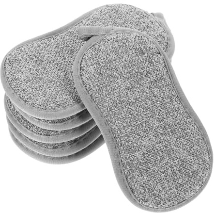 BEBEMOKO 6 Piezas Estropajo Mágico para Platos Esponjas De Limpieza Reutilizables Esponjas Multifunción para Fregar Platos Cocina Compactas para Limpieza del Hogar