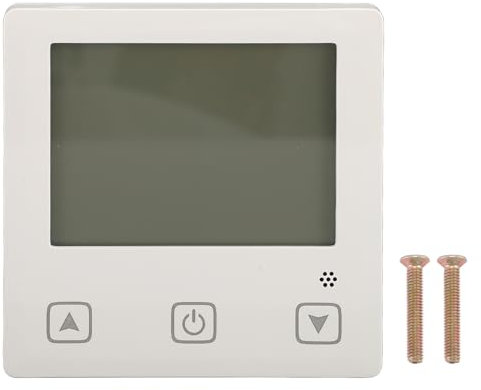 Termostato Ambiente Intelligente Riscaldamento Elettrico Termostato Digitale Intelligente 25A 220V con Schermo LCD Trasparente Funzione di Memoria Intervallo di Controllo della