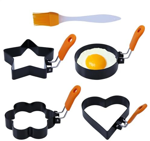 Stampi per uova in camicia per uova fritte, anelli per cucinare uova in acciaio inossidabile,Stampi rotondi per pancake all' | Stampini per pancake antiaderenti per uova