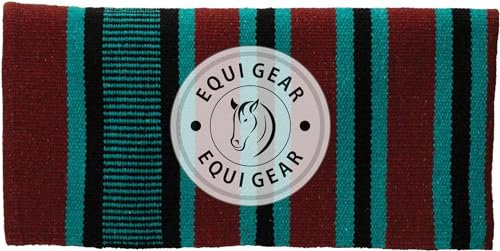 EQUIEMPRESS Sattelunterlage Western Ranch/Westernsatteldecke aus Neuseelandwolle, Top Wool Pad Sensor Flex (Anpassung möglich) A-349 (34 x 40)