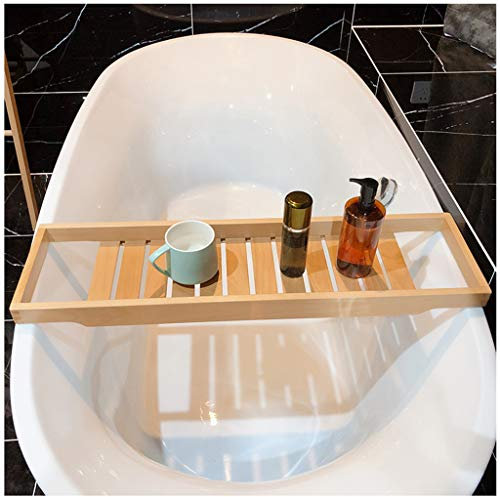 Bandeja de lujo de madera maciza para bañera, experiencia familiar de spa con soporte para copas de vino, toallero y diseño antideslizante, accesorios de baño multifuncionales para jacuzzi, relájate