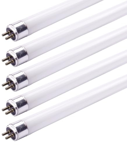 NCC-Licht 5x Leuchtstoffröhre T5 HO 1149mm 54W/840 G5 neutralweiß 4000K | Kompakte Leuchtstofflampe Ø16mm x 1149mm für Hallen, Werkstätten und Industrie