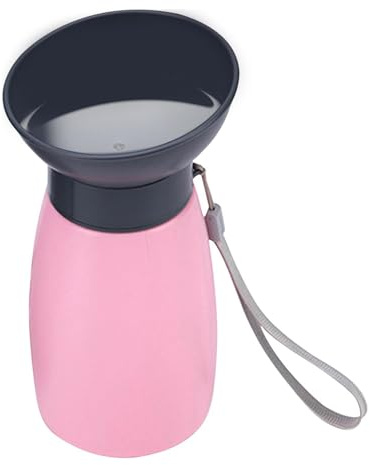 Botella de Agua para Perros – Botella de Agua de 600 ml para Cachorros – Contenedor antigoteo para Beber Animales domésticos para Viajes, Camping, Playa, Senderismo, Gatos