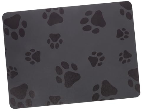 KOMBIUDA Pu Diatomit Futtermatte Für Haustiere 40x30cm rutschfest Leicht Zu Reinigen Futterunterlage Für Hunde Katzen