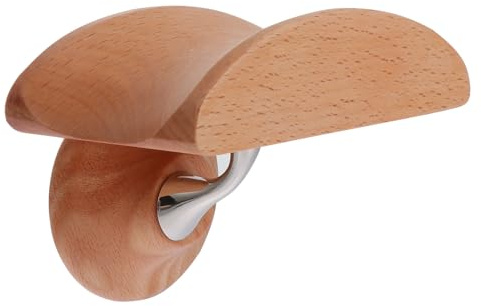LIGIGWASH Solid Wood Headphone Rack Wall Mount Headset Holder Headset Display Stand for Home Office Original Wood Color