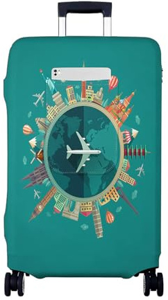 Morbuy Kofferhülle, 18-32 Zoll, Kofferschutzhülle Elastisch für Reisekoffer, Waschbar Koffer Schutzhülle mit Taschen, Suitcase Cover