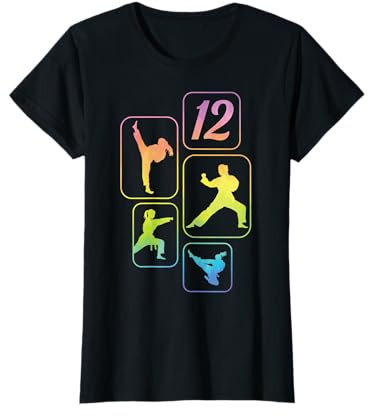 Karaté Taekwondo 12ème Anniversaire Fille 12 Ans T-Shirt