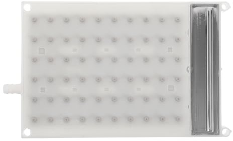 CANIGHT Soffione Doccia a Pioggia Rettangolare Piastra 6X10 e Doppio Tubo Ugello di Ricambio per Effetto Cascata in Bagno Moderno