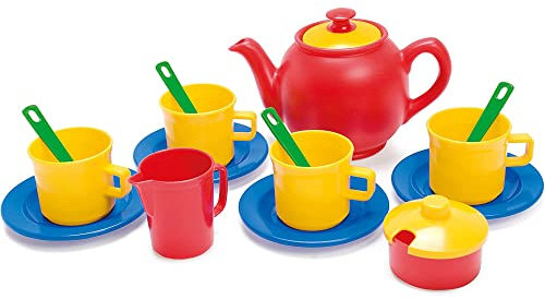 Kinder Teeservice Spielset mit Servierbrett Rollenspiele nachhaltig für Kinder ab 2 Jahren