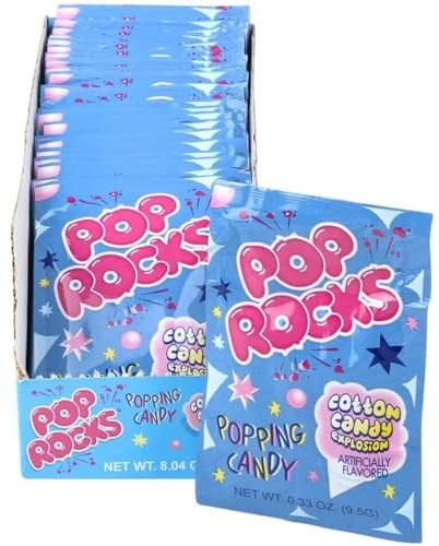 Pop Rocks Cotton Candy Explosion (Barbe à Papa) - Lot de 24 Sachets de 9,5 g