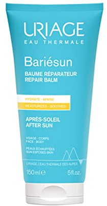 Uriage Bariésun Bálsamo After Sun con Manteca de Karité, Vitaminas C y E - Hidrata y Repara la Piel Seca y Expuesta al Sol - Loción Sedosa Calmante para el Rostro y el Cuerpo - Efecto Refrescante