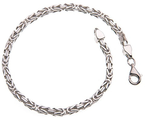 SILBERKETTEN STORE DEIN SCHMUCK ONLINE SHOP Königskette Armband 3mm - 925 Silber - Länge 16-25cm