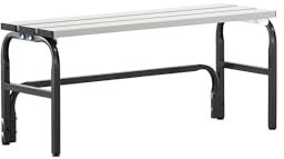 Sypro | Umkleidebank mit Aluminiumleisten | HxT 450 x 350 mm | Länge 1015 mm | anthrazit