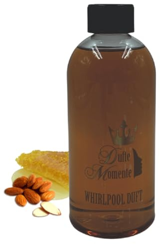Dufte Momente | Whirlpool Duft 500ml | Honig - Mandel | mit naturreinen und natürlichen ätherischen Ölen | kein Schaum | vegan und ohne Tierversuche