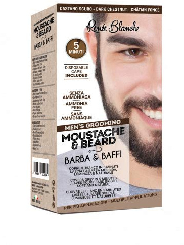 Coloration barbe et moustache Chatain Foncé
