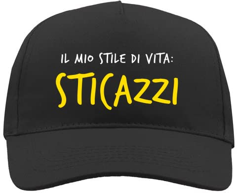 TeeDesign Cappellino Sticazzi Idea Regalo Divertente Ragazzo Uomo Donna Ragazza Cappello sticazzi