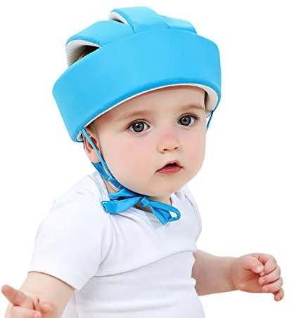 Babyhelm Baby Kopfschutz Helm Verstellbar Babyschutzhut Antikollisions Schutzhelm Baumwolle Kopfschutzhut Atmungsaktiv Laufhelm Junge Mädchen Krabbelhelm Kleinkind Schutzkappe Ab 6 Monate