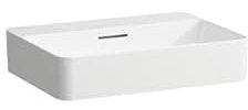 LAUFEN VAL Waschtisch-Schale, ohne Hahnloch, mit Überlauf, 550x400mm, H8122847571091, Farbe: weiss matt