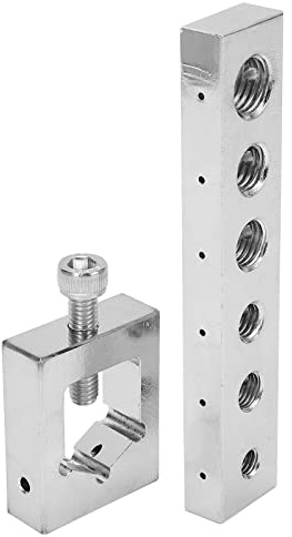 Safety Wire Lockwire Nut Kit, Carbon Steel Safety Wire Drill Guide with Bolt Drilling Jig for 6mm X 1.0mm,8mm X 1.0mm,8mm X 1.25mm, 10mm X 1.25mm,10mm X 1.5mm,12mm X 1.5mm Bolts
