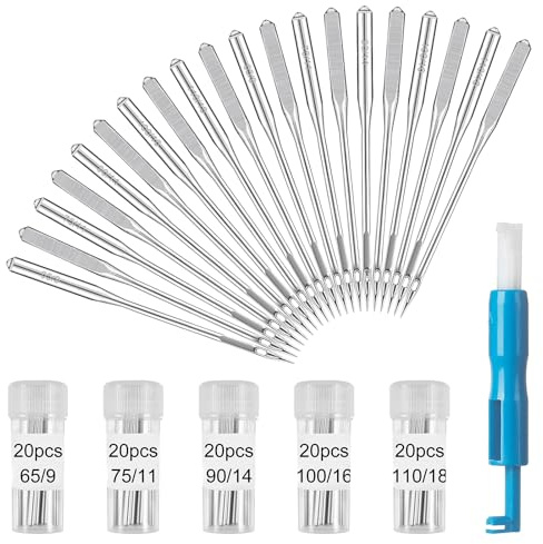 100 Pcs Sewing Machine Needles Universal for Brother Singer Schmetz Janome