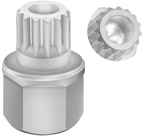 JEUCLEL 31/15PT Wheel Locking Nut Key Compatible with BMW, Wheel Lock Nut Scoket Adapter, Wheel Anti-Theft Lug Nut Removal Tool, Anti-Theft Screw Remover