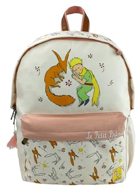 CYPBRANDS Unisex Kinder Der kleine Prinz Jugendwagen, anpassbar an Trolley-Little Prince Fox Collection Rucksack, beige