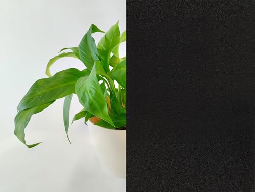 Statische Fensterfolie Selbsthaftend Verdunkelungsfolie - SCHWARZ 60 x 200 cm