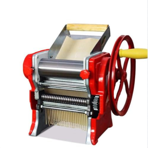 Manuelle Nudelmaschine aus Edelstahl, Nudelknödel-Teigrolle, Handkurbel, Küche, Spaghettipresse, Haushalts-Nudelmaschine, Einfach zu Bedienen, Silber