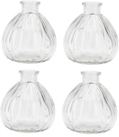 Halloween Feier Glasvase für Zuhause 4stücke, Transparente Wohndekoration