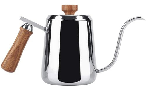 Kaffeekanne, Campingkocher, Edelstahl-Wasserkanne, Kaffeekanne zum Übergießen, Camping, zum Übergießen von Kaffee, Wasserkocher zum Übergießen, Tropfkaffeekessel, zum Übergießen des Wasserkochers,
