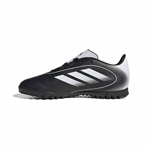 Adidas Unisex-Kids Goletto IX Turf Soccer, Black/White/Black, 1.5
