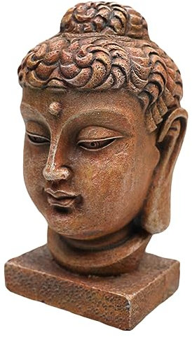 Happyyami China Buddha-Ornamente Aquarium-Ornamente Höhlenstil Harz Aquarium-Dekoration Buddha-Figuren Für Das