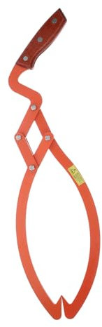 TOBBOMEY Heavy Duty Timber Lifting Hook Nonslip Wood Clamp and 2 Log Carrying Tool for Safe Logs and Dragging Outdoors