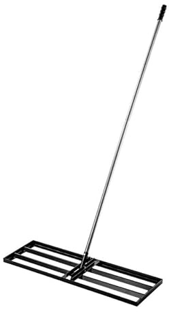 Aqbau® gräsmatta Nivelleringskratta 90 x 30 cm Skrapa med teleskophandtag 175 cm