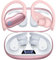 GNMN ANC Noise Canceling Ear Buds Wireless Earbuds 96hrs Playback Bluetooth Headphones IPX7 Waterproof Stereo Bass Over-Ear Earphones with Earhooks Microphone LED Battery Display for Android Phone