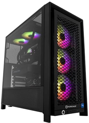 PCSpecialist Pro PC Gamer - Intel Core i5-14400F 4.70 GHz 10-Core, 32 Go DDR5 RAM, 12 Go GEFORCE RTX 5070, 2 to M.2 SSD, Windows 11