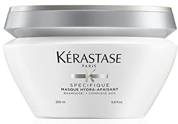 Kérastase Spécifique, Mascarilla Hidratante, Sin Siliconas, Para Todo Tipo de Cabello Incluso Graso, Masque Hydra-Apaisant, 200 ml
