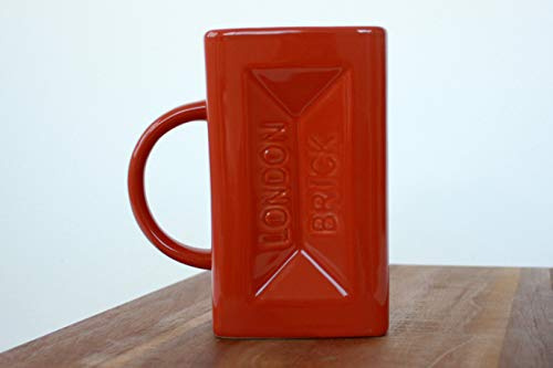 Builders Brick Mug: Novelty Ceramic Brick-Shaped Mug for the Perfect Cuppa for a Builder's Brew