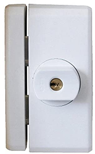 ABUS Fenster-Zusatzsicherung FTS96A AL0089 - Fensterschloss mit intuitivem Schließmechanismus und Alarm, gleichschließend - ABUS-Sicherheitslevel 10-78563 - Weiß