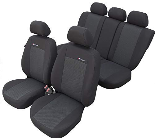 ERJOT DCT-EXC Exclusive Komplett Set maßgefertigte modellspezifische Sitzbezüge kompatibel mit VW Golf Plus Autositzbezüge Velour