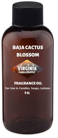 Virginia Candle Supply Baja Cactus Blossom Fragrance Oil (Our Version of The Brand Name) (4 oz Bottle) for Making, Soap Tart Room Sprays, Lotions, Car Fresheners, Slime, Bath Bombs, Warmers
