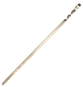 TEXAS CLUB - Spiedo per Barbecue in Acciaio Inox, Ideale per Kebab e Altri Tipi di Carne di Grandi Dimensioni, Spiedino per BBQ Amato dai Professionisti, Lunghezza 80 cm