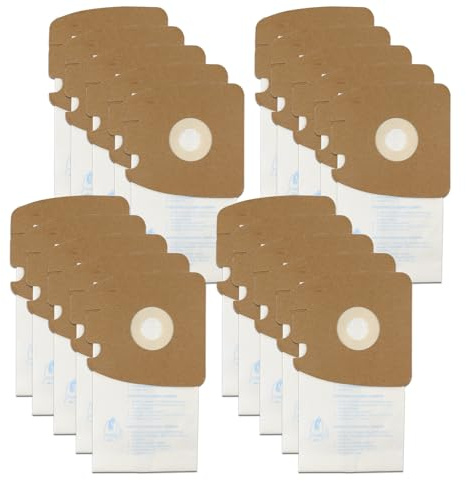 20 Pack Replacement Filtration MM Paper Vacuum Cleaner Bags Compatible with Eureka & Sanitaire Style MM 3670 3680 60295, 60295A, 60295B 60295C, 60296 & 60297A. Replaces Part# 60295C