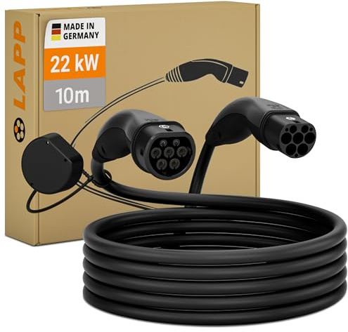 LAPP MOBILITY Ladekabel Typ 2, bis zu 22 kW, 10 m, schwarz (64691)