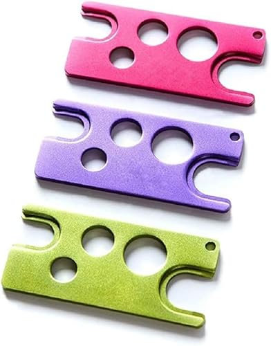Multi-Color Metal Essential Oil Key Tool, Universal Opener and Remover for Roller Balls and Caps on Most Bottles (3-Pack) Pink Purple Green