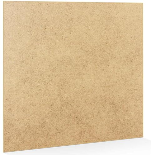 Alison Kingsgate 40X40CM 2mm MDF Plywood Cardboard Sheet for Painting & DIY | Strong Cut to size Backing Board for Drawing, Painting - Wooden Block for Crafting